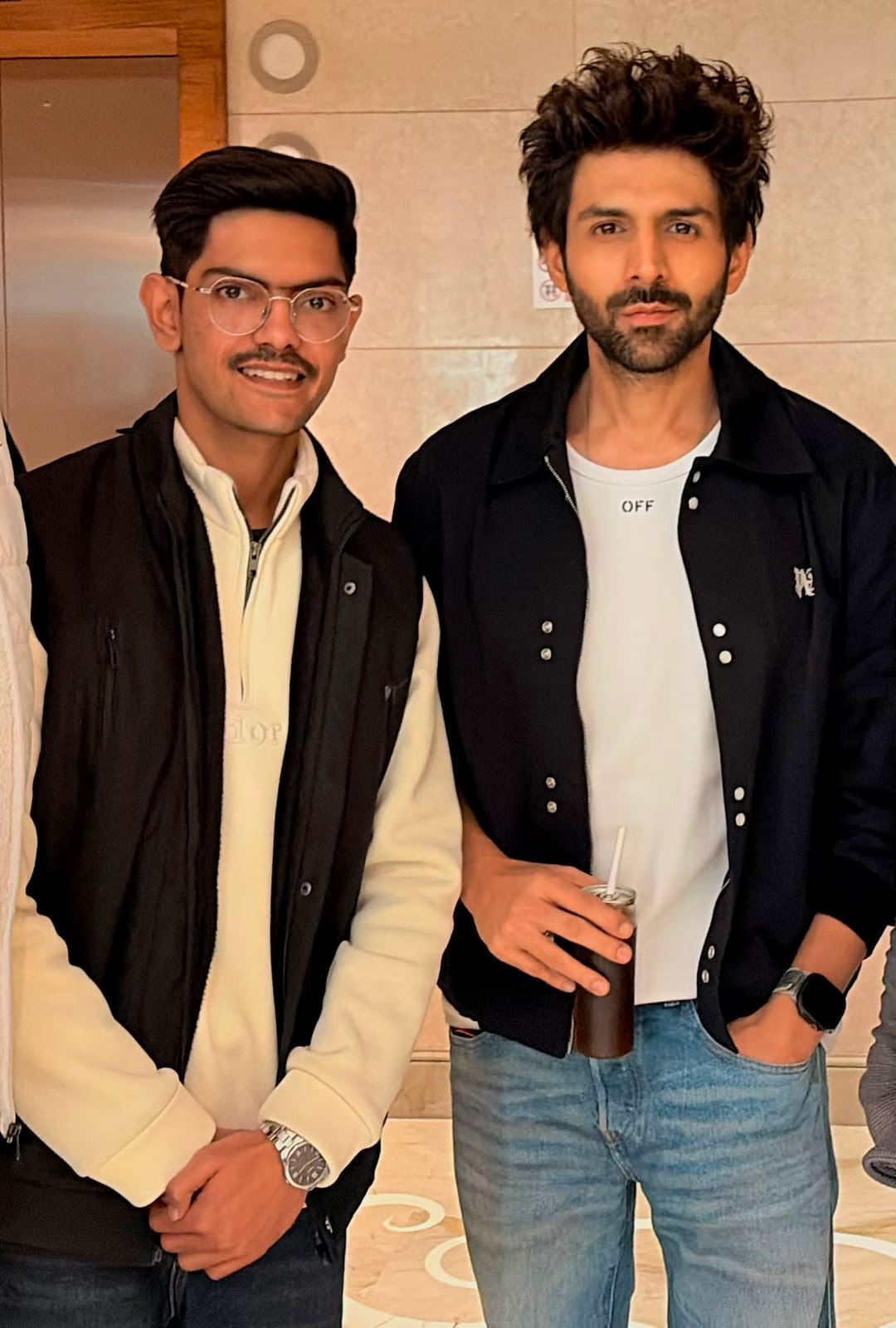Ronit Raj with a celebrity